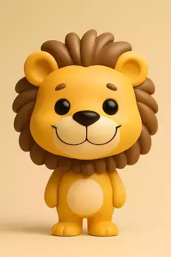 Smiling Safari Lion