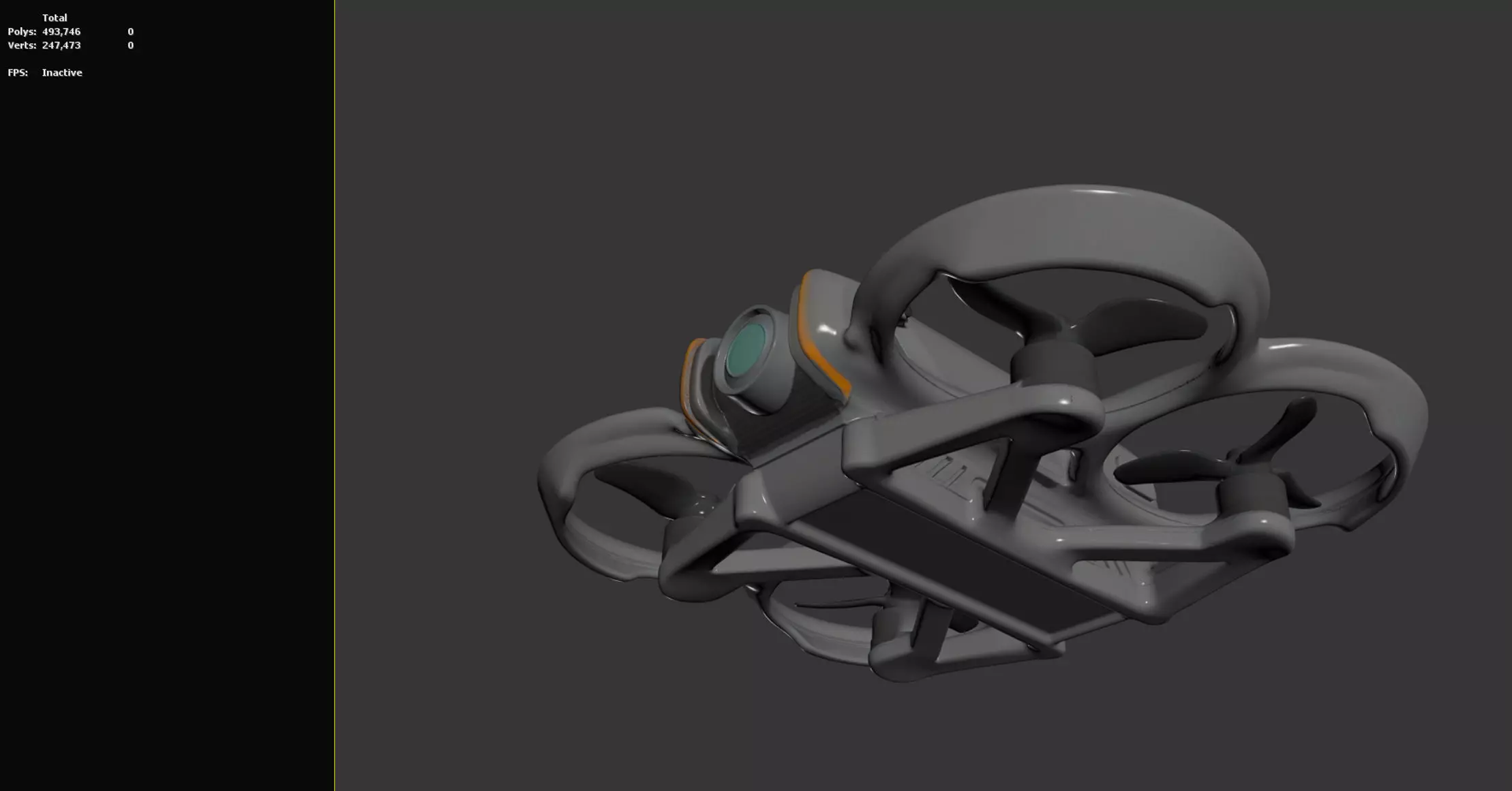 DJI Avata 2 - 3D Printable - STL - PBR Corona Renderer Ready 3D model_2