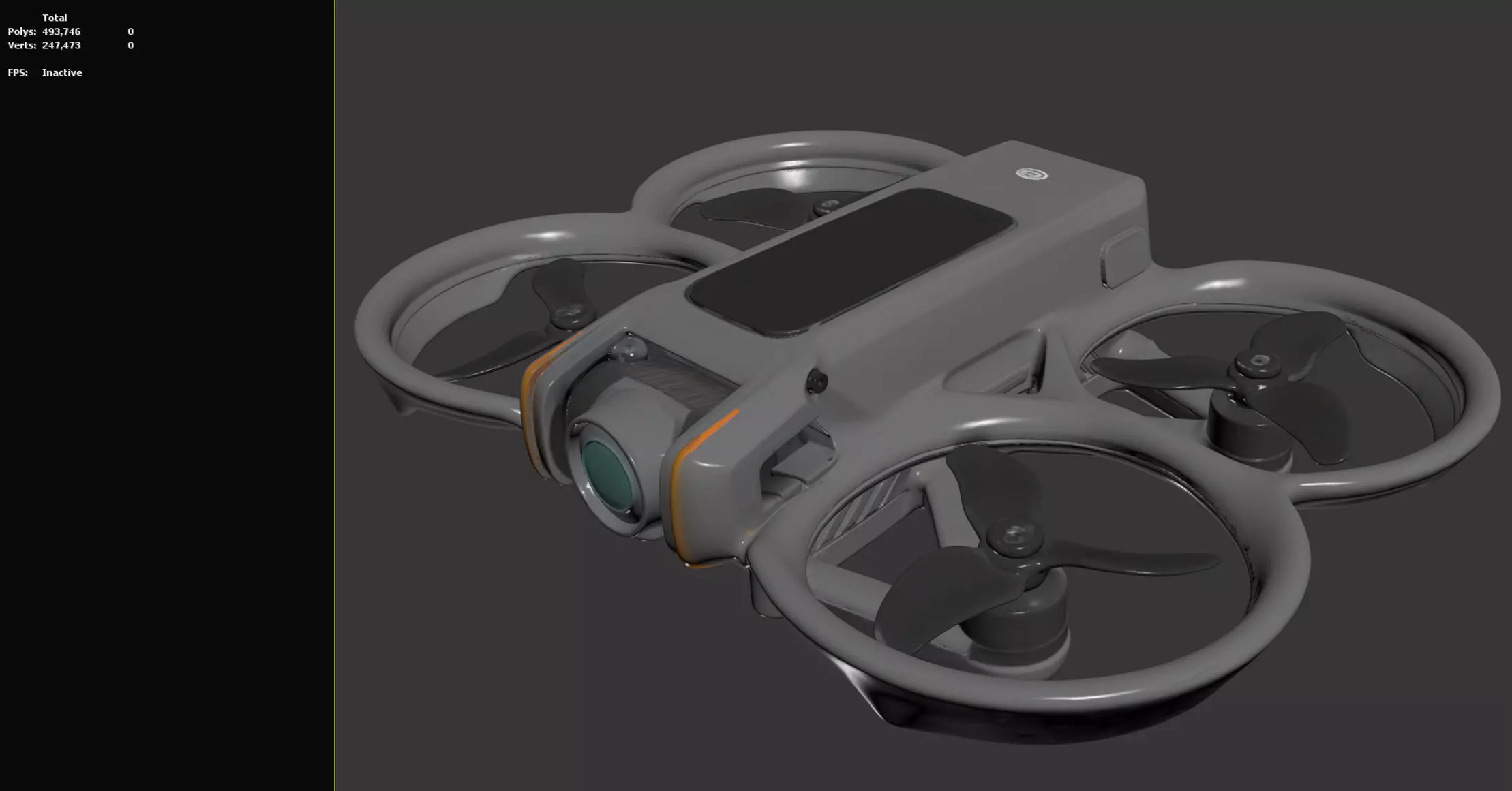 DJI Avata 2 - 3D Printable - STL - PBR Corona Renderer Ready 3D model_0