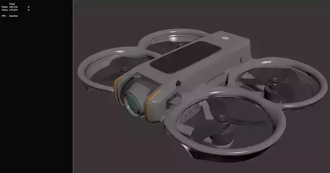 DJI Avata 2 - 3D Printable - STL -  PBR  Corona Renderer Ready 3D model