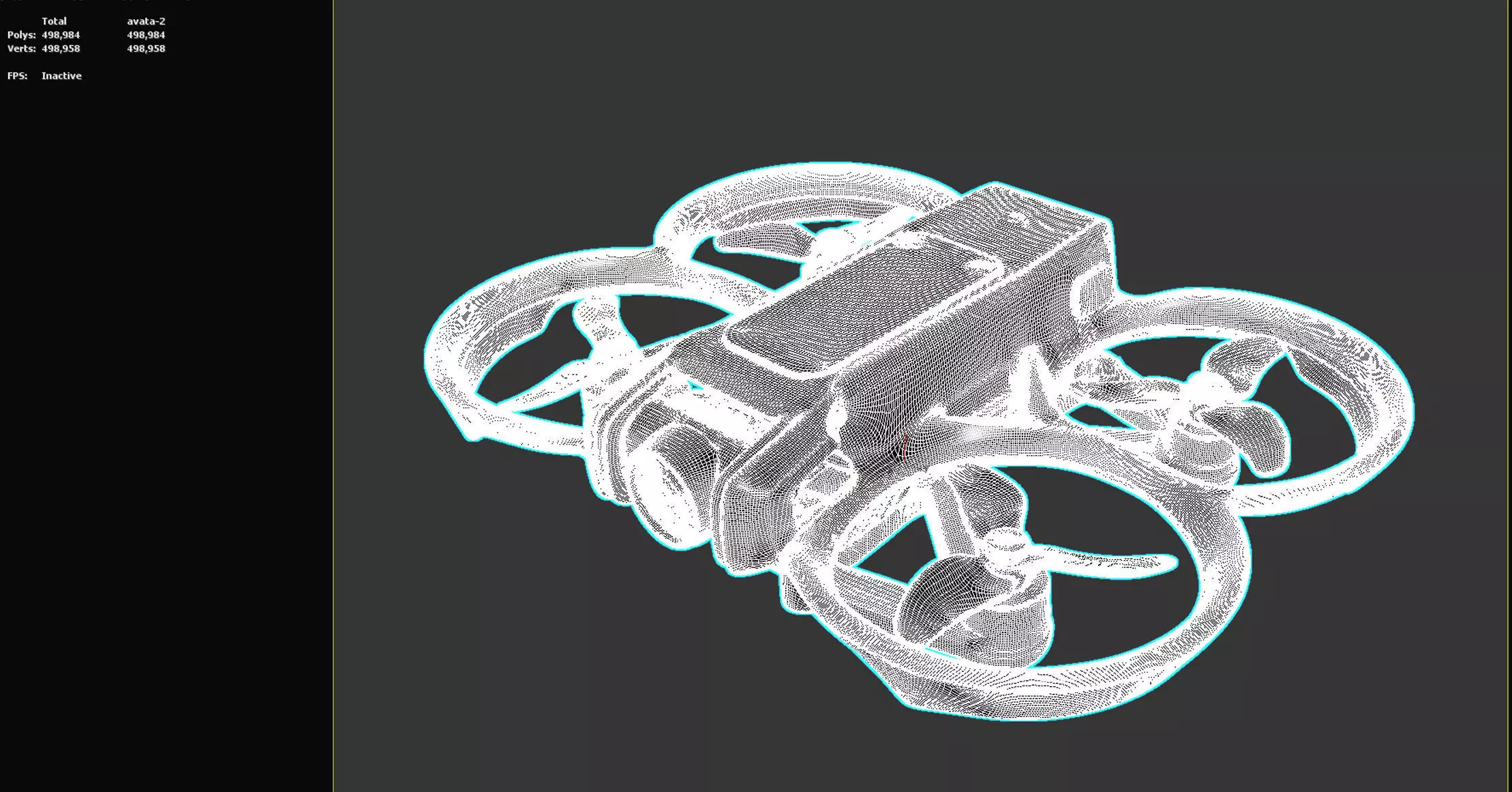 DJI Avata 2 - 3D Printable - STL - PBR Corona Renderer Ready 3D model_3
