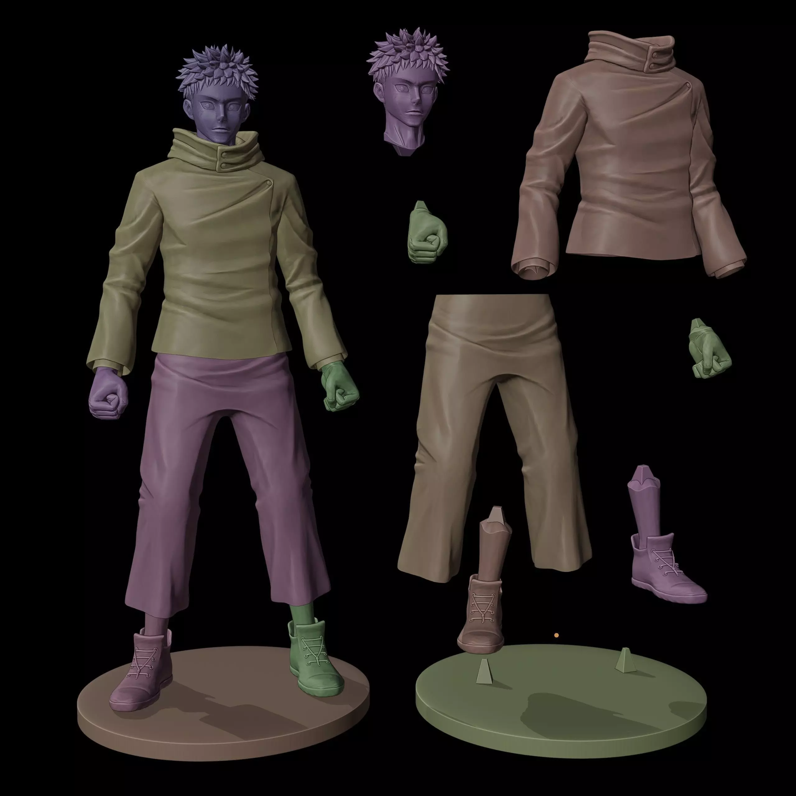 Yuji Itadori 3D print model_12