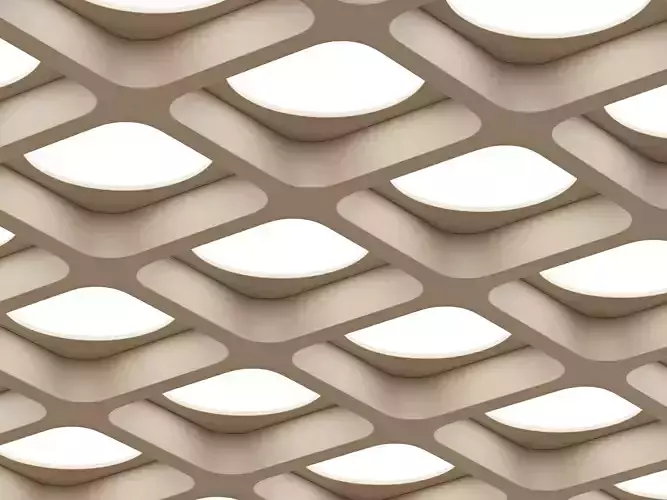 Ceiling No 001 3D model Ceiling No 001 3D model