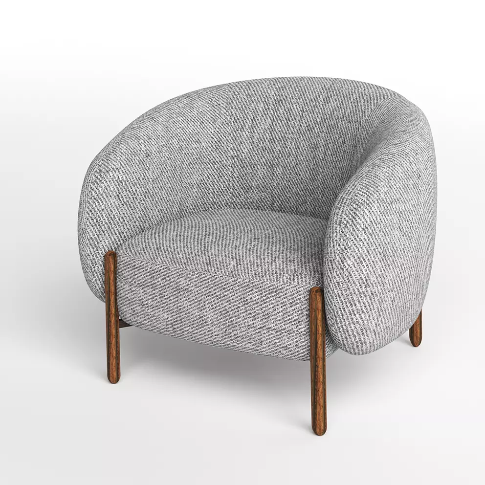 cocktail chair 3D model_2