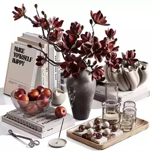 Decorative Tabletop with Magnolia Touch