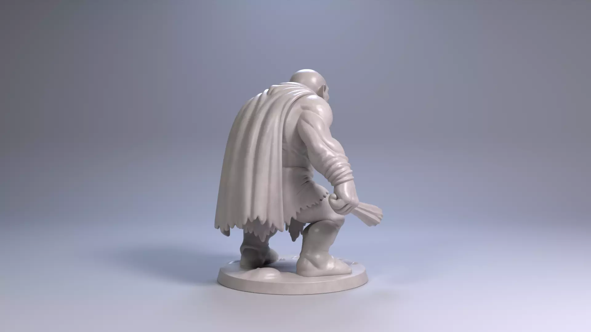 Mountain Troll 3D Printable Fantasy Monster Free 3D print model_14
