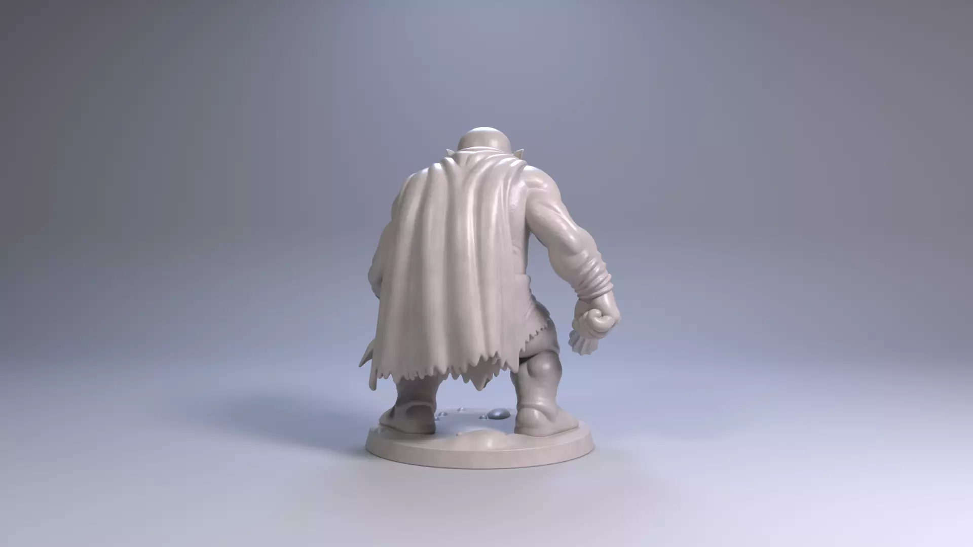 Mountain Troll 3D Printable Fantasy Monster Free 3D print model_4