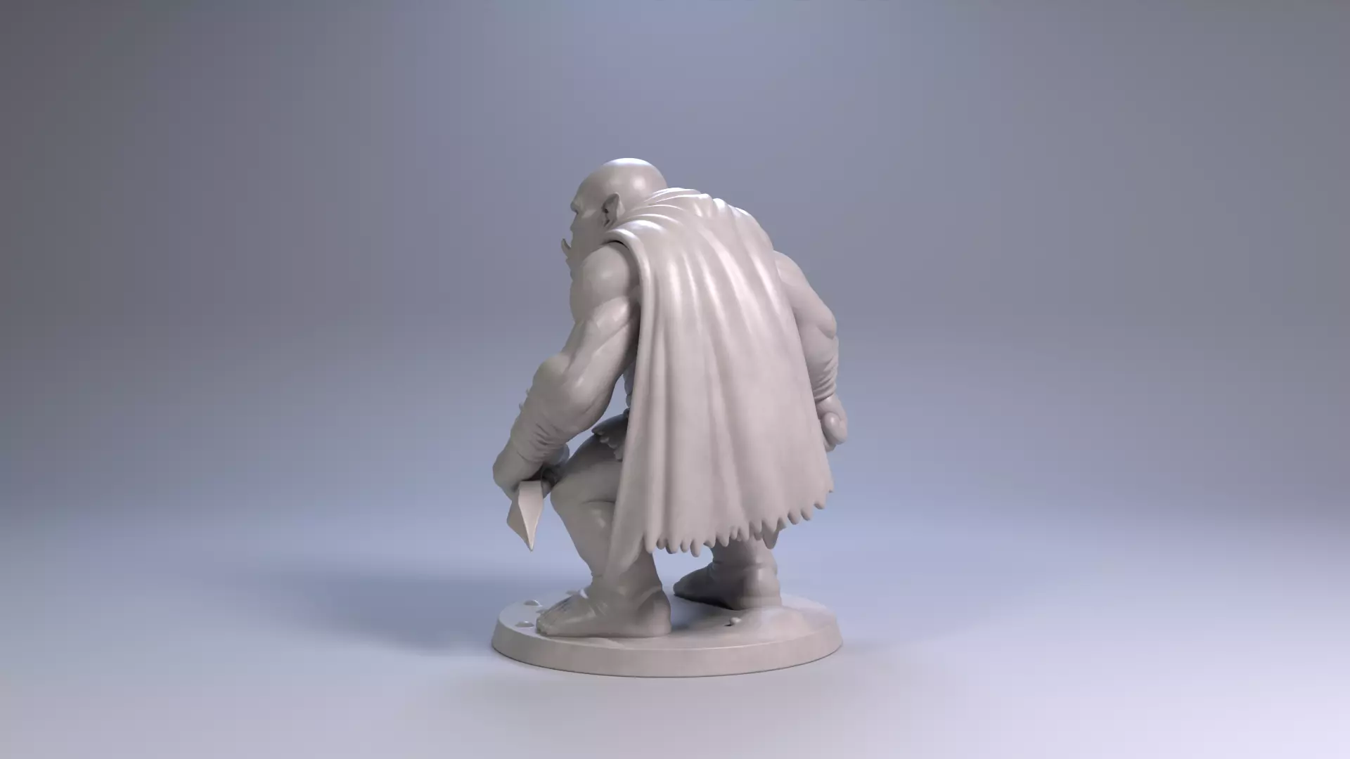 Mountain Troll 3D Printable Fantasy Monster Free 3D print model_20