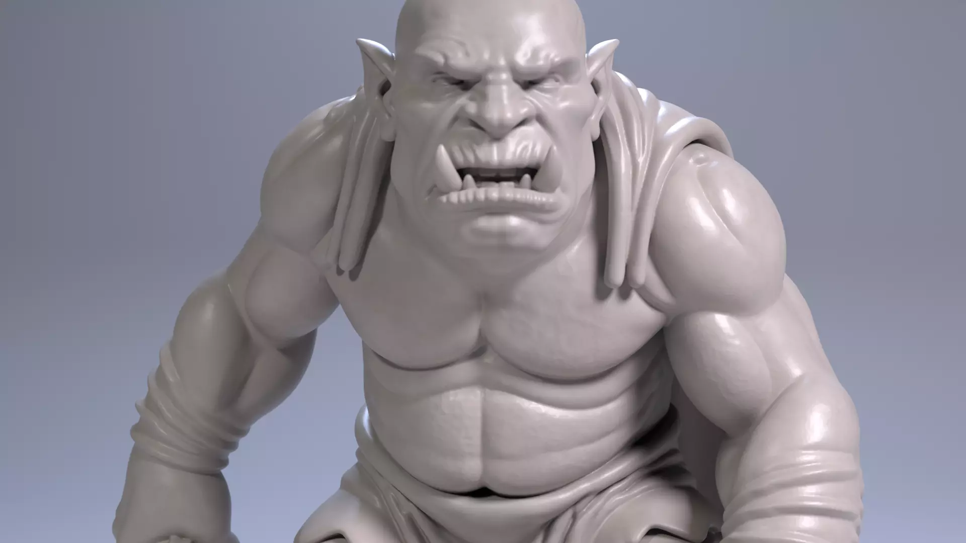 Mountain Troll 3D Printable Fantasy Monster Free 3D print model_9
