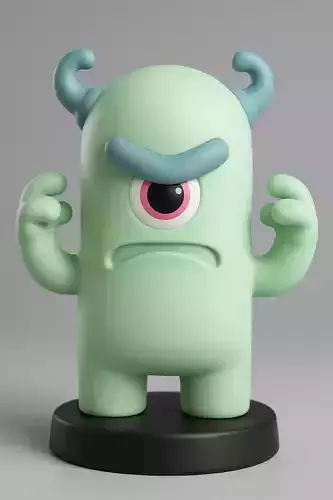 One-Eyed Monster 3D print model