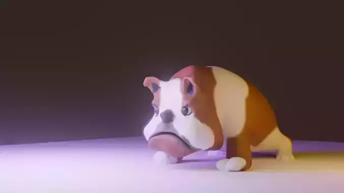  Bulldog - Dog high-sculpting-3d model