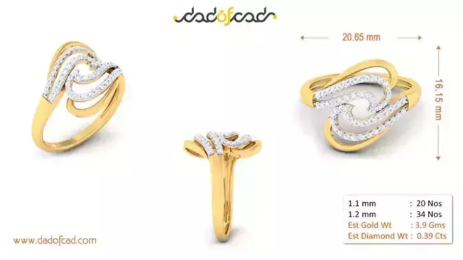 Party Wear Ladies Ring