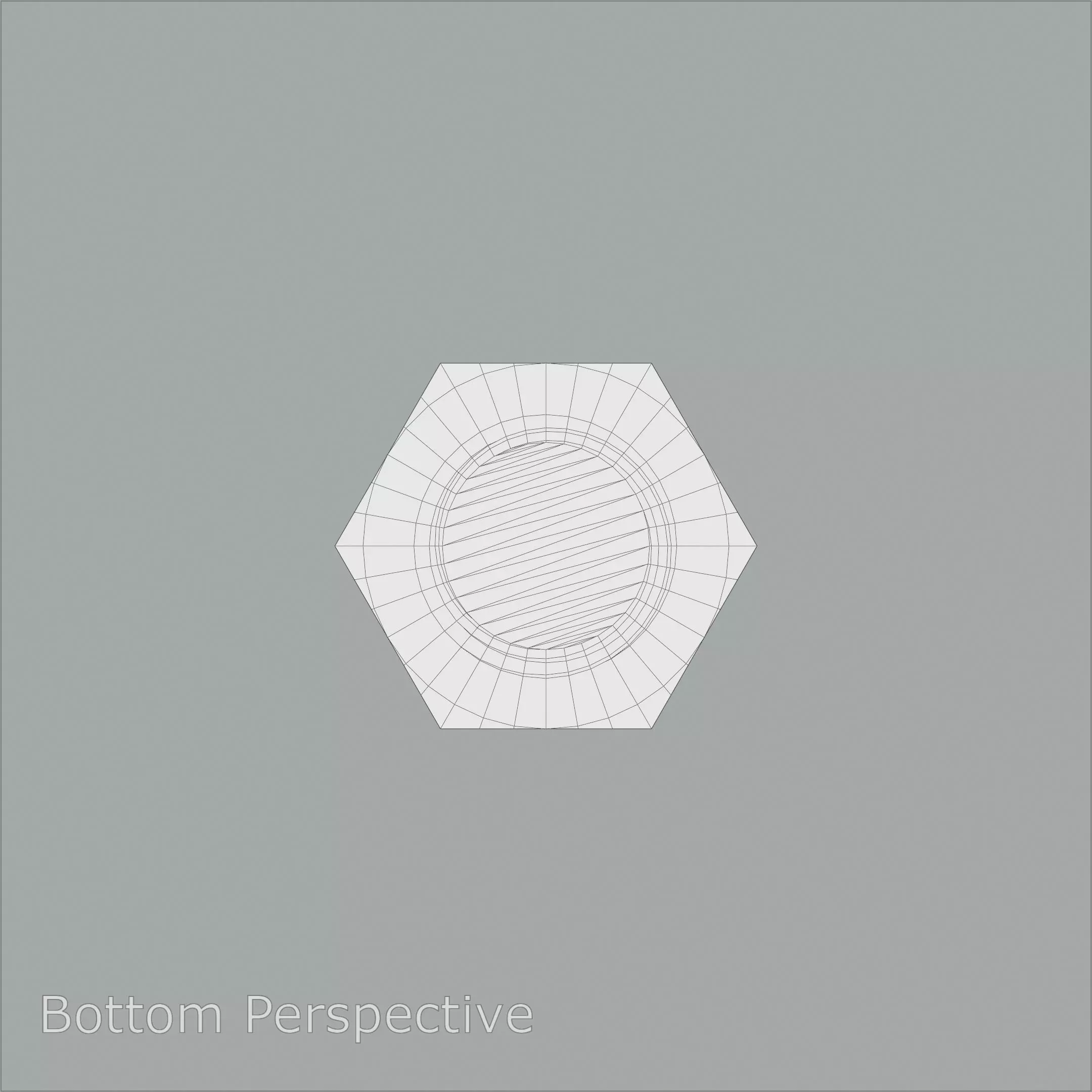 Sand Blasted Hex M3 Bolt Detailed 3D Model 3D model_8