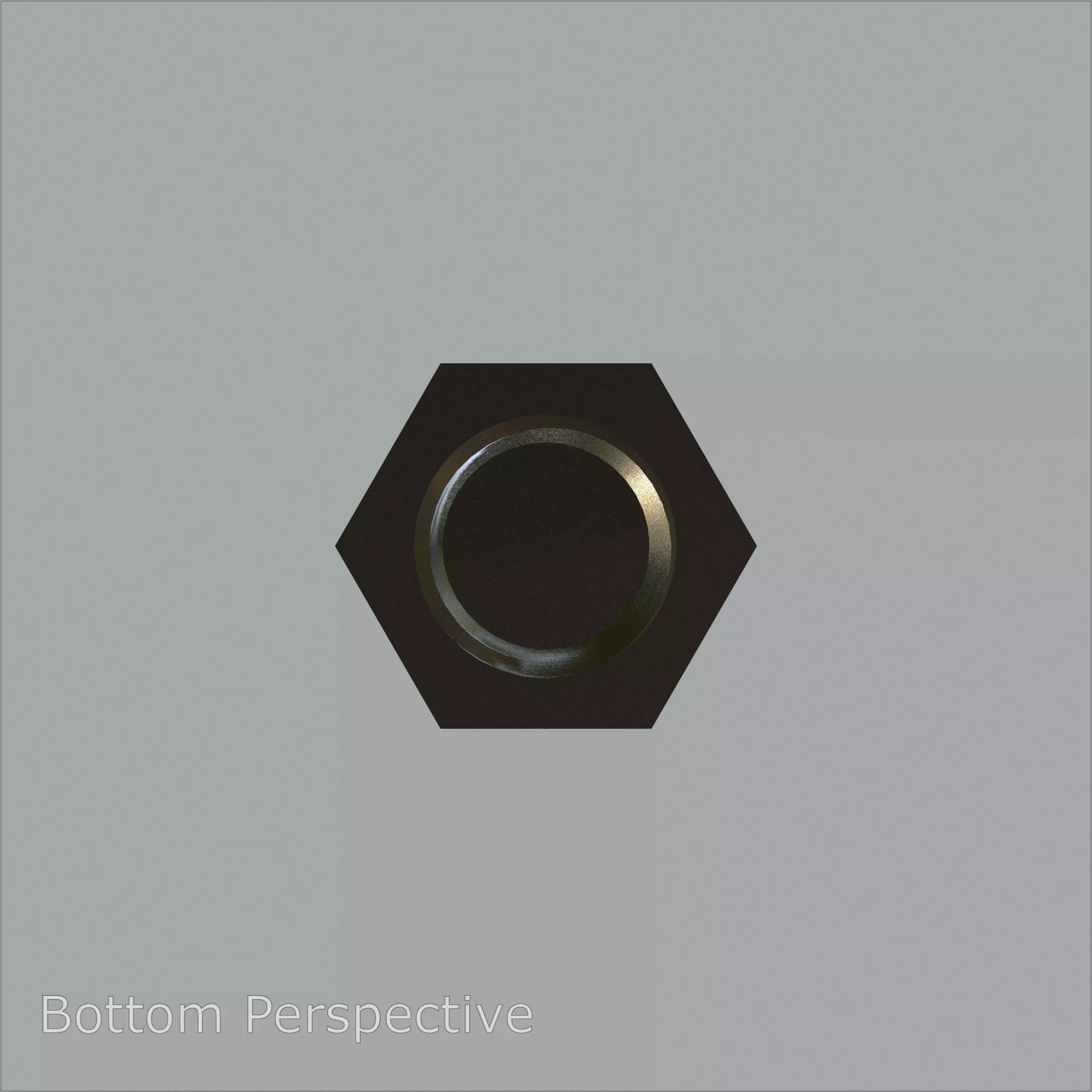 Sand Blasted Hex M3 Bolt Detailed 3D Model 3D model_4