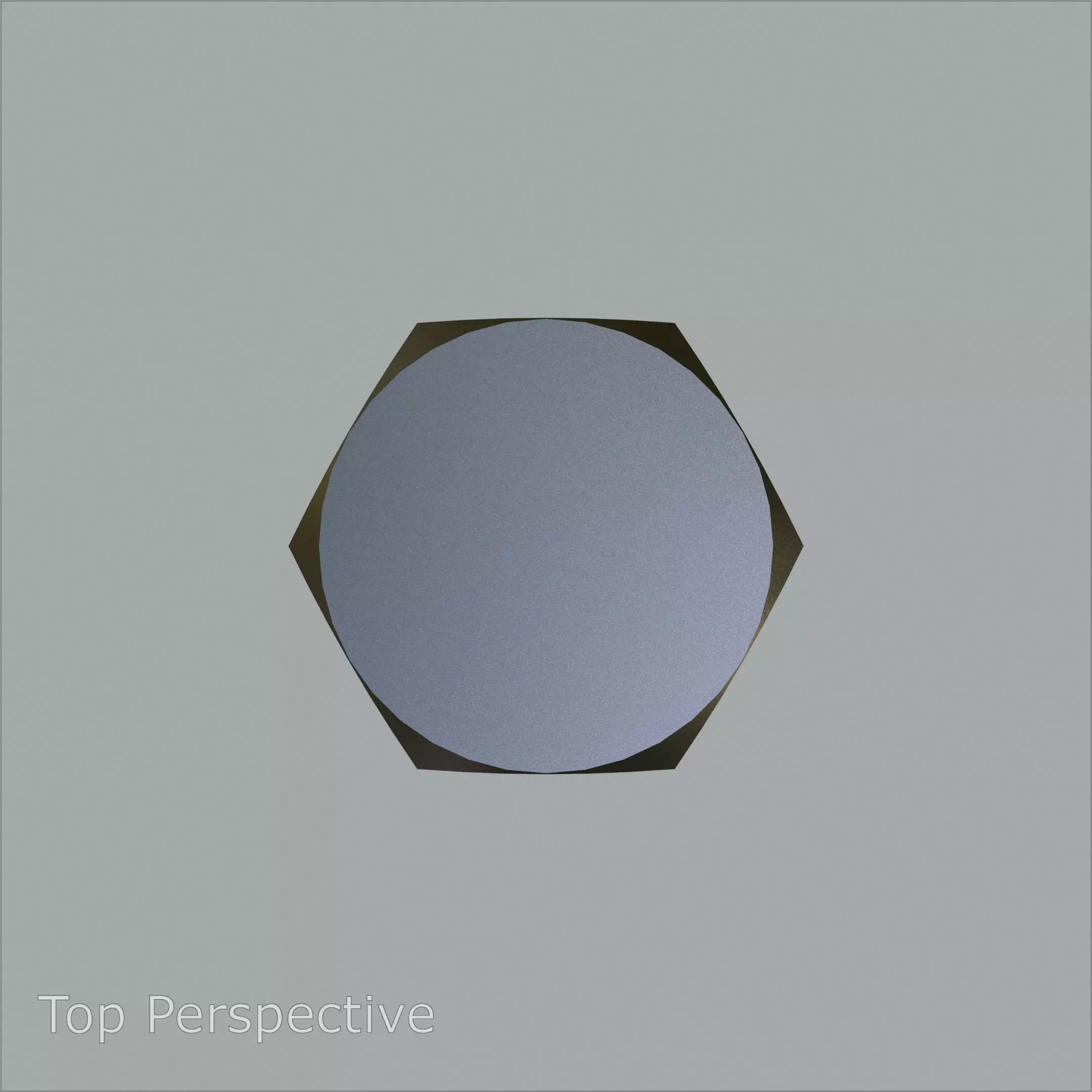 Sand Blasted Hex M3 Bolt Detailed 3D Model 3D model_5