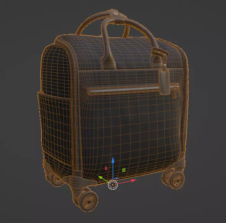 Travel Bag  Low-poly 3D model_9