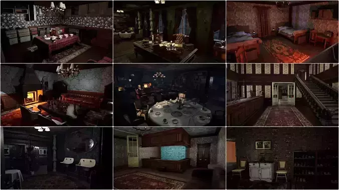  Victorian Manor-Mansion-Hotel-House-Castle Collection 