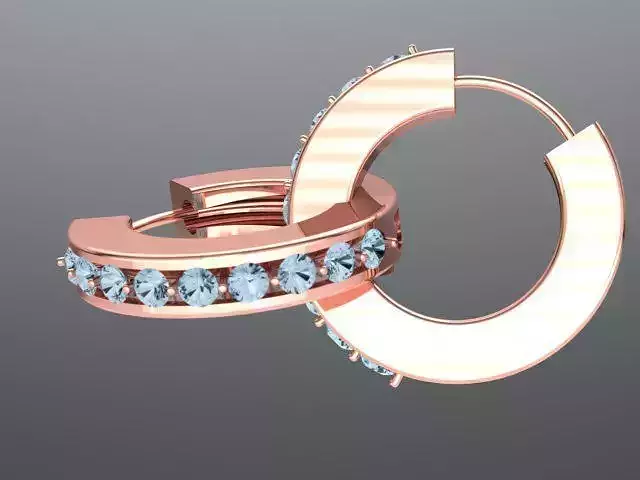 Earrings 3d model 3D print model