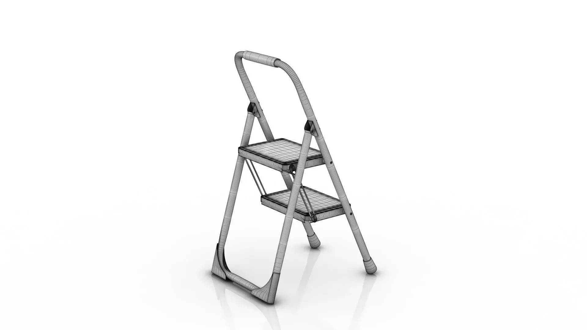Foldable Ladder 3D model_7