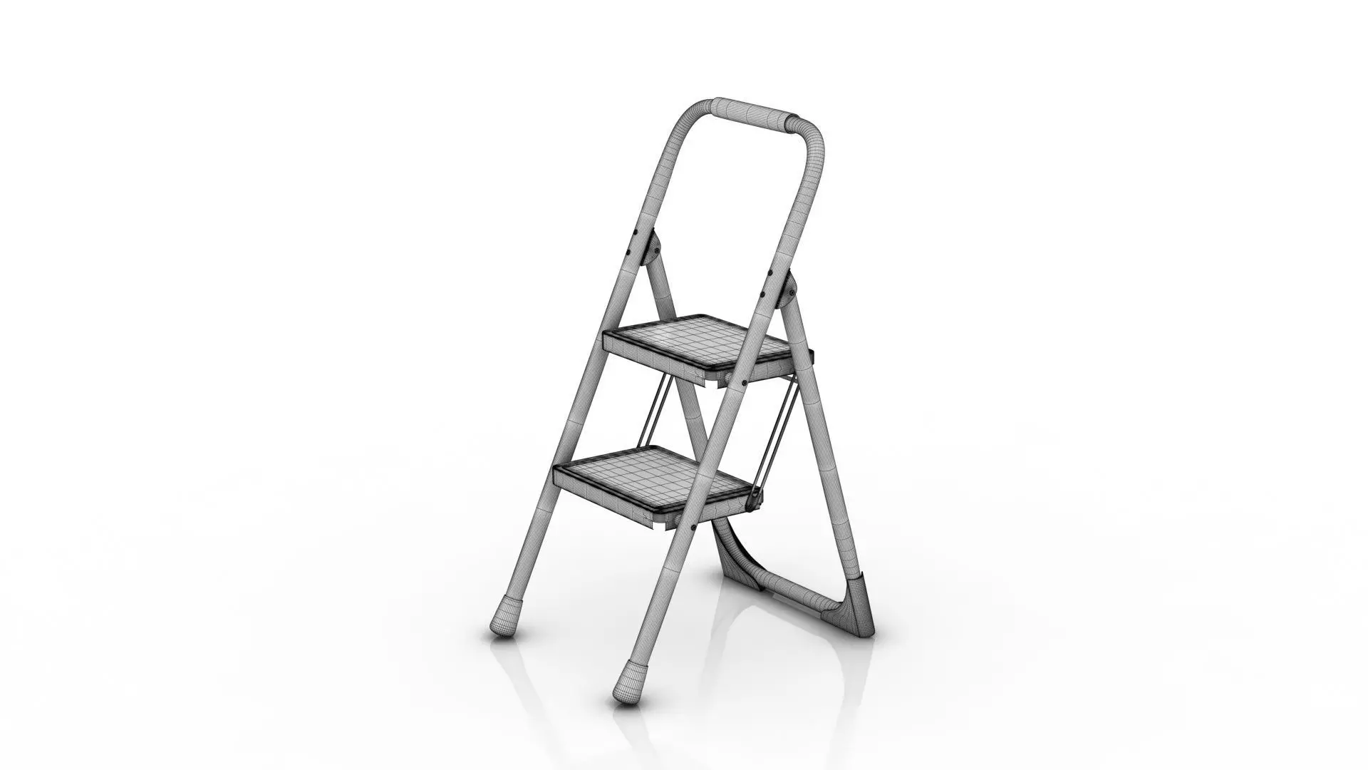 Foldable Ladder 3D model_11