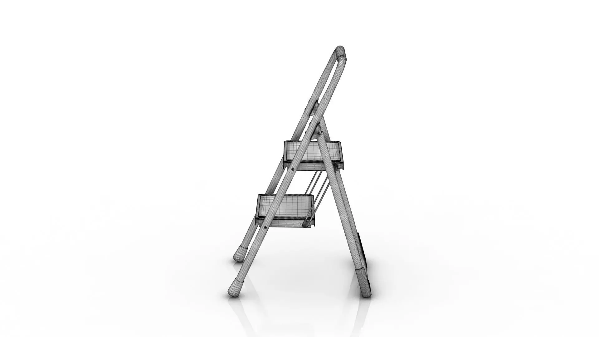 Foldable Ladder 3D model_6