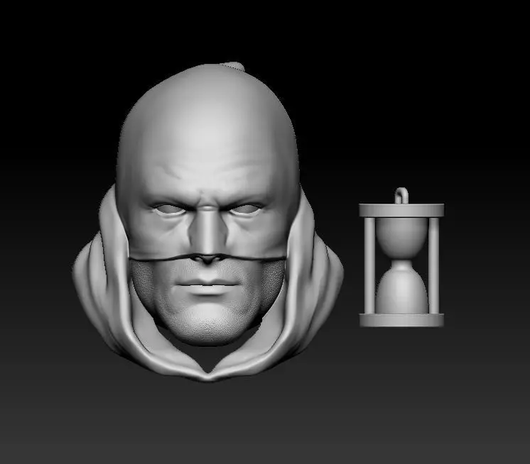 Hourman Headsculpt for Action Figures 3D print model_0