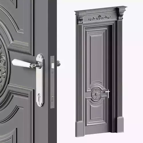 Classic style painted wooden doors