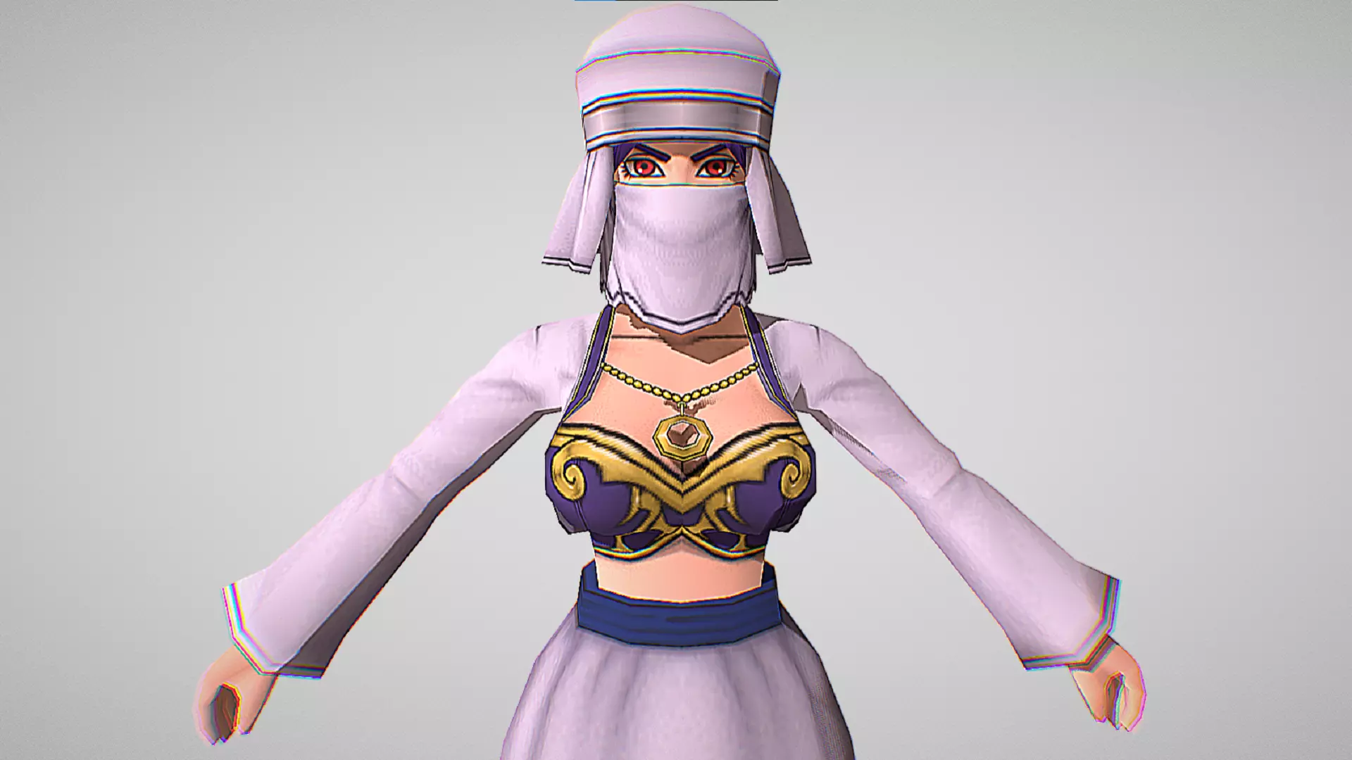 Juliante - White Veil - Dragon Quest X Low-poly 3D model