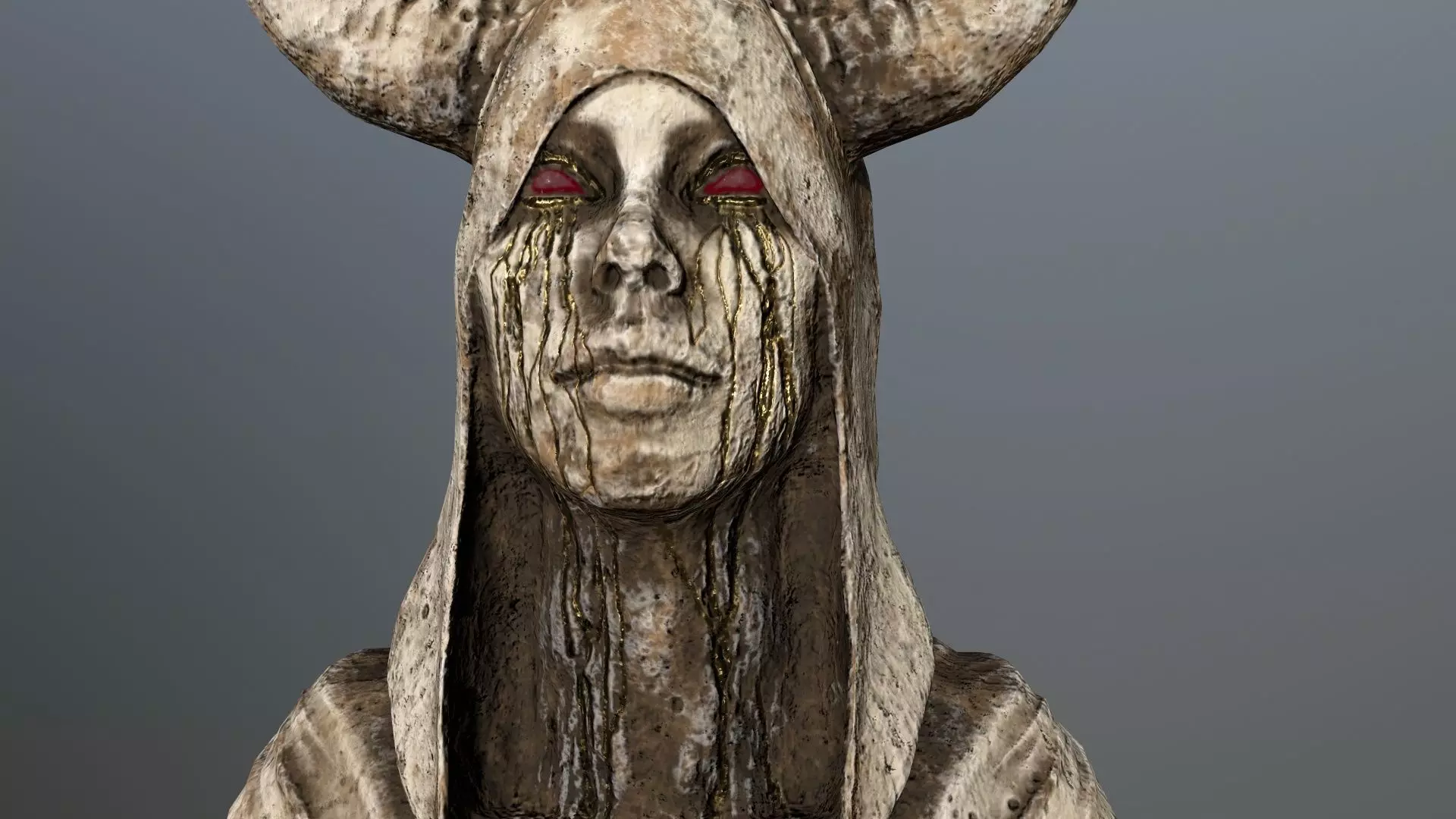 angel fountain Low-poly 3D model_6