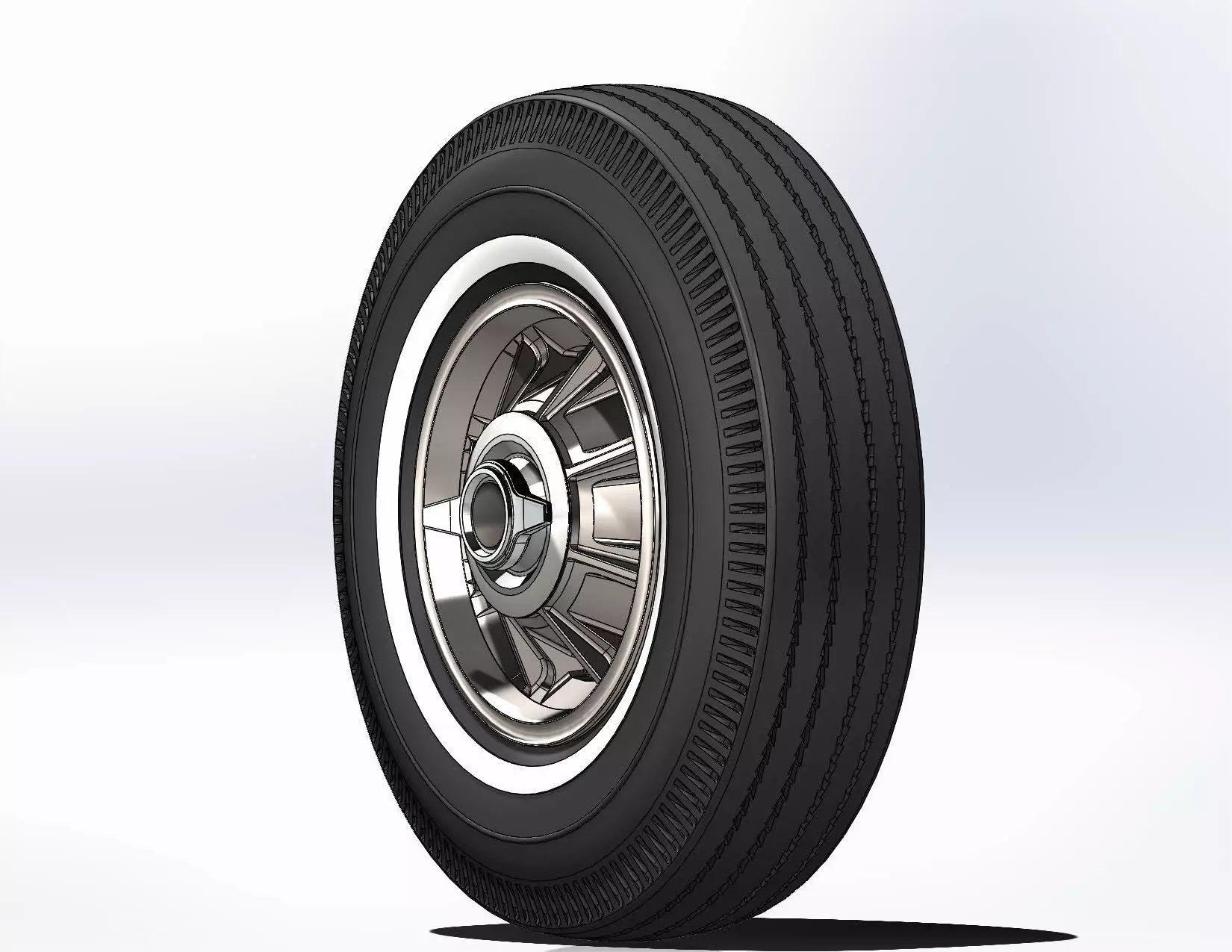 Wheel Oldsmobile Starfire 1964 for scale model 3D print model_2