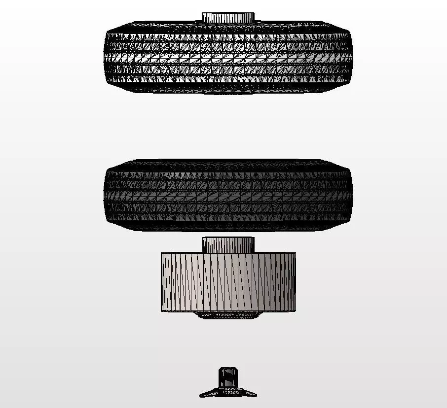 Wheel Oldsmobile Starfire 1964 for scale model 3D print model_14