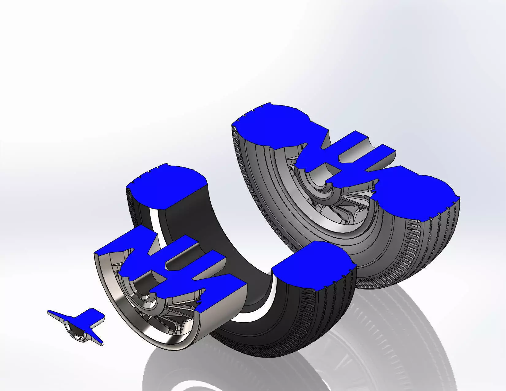 Wheel Oldsmobile Starfire 1964 for scale model 3D print model_11