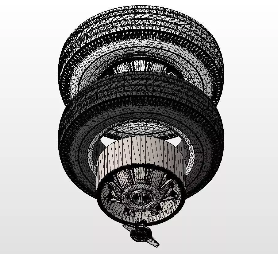 Wheel Oldsmobile Starfire 1964 for scale model 3D print model_15