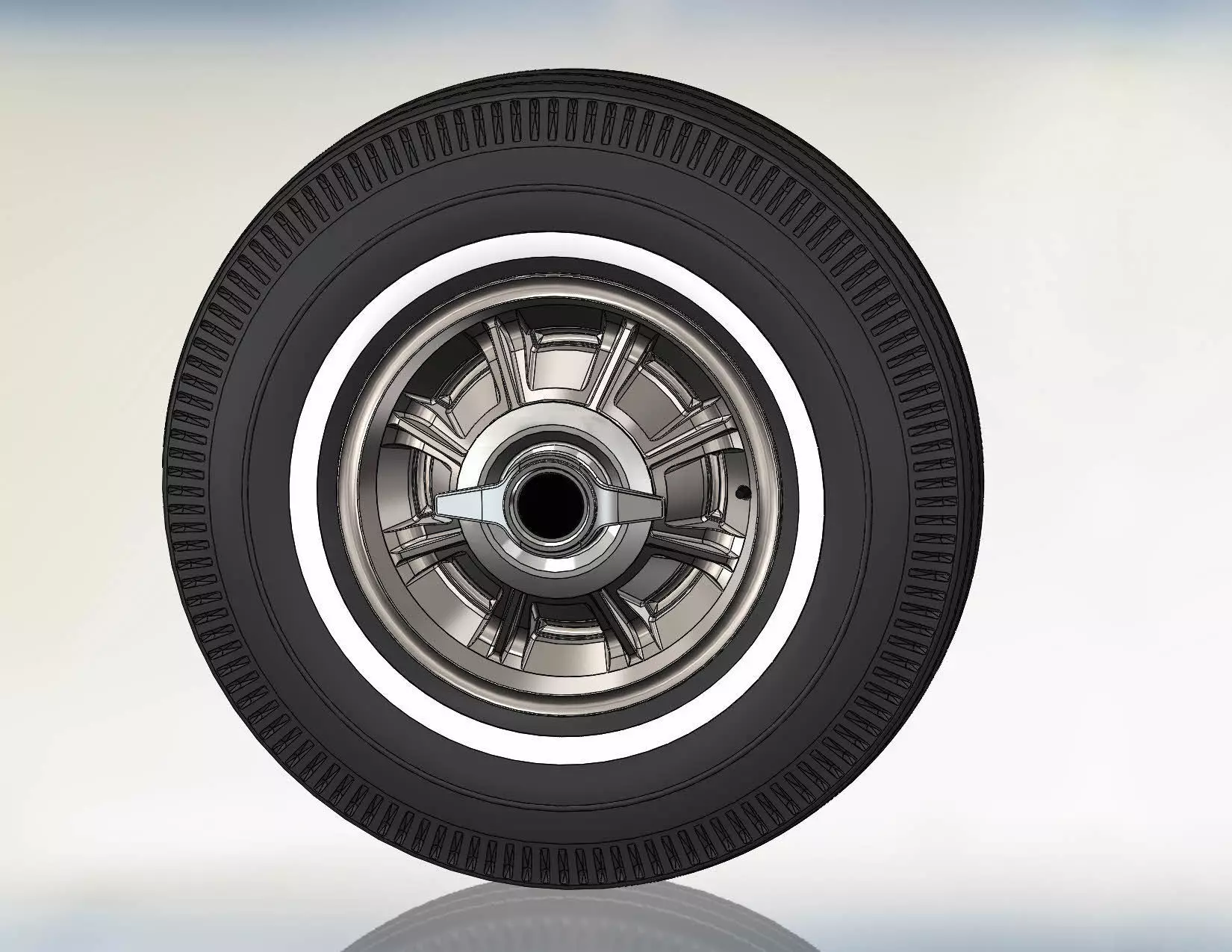 Wheel Oldsmobile Starfire 1964 for scale model 3D print model_8