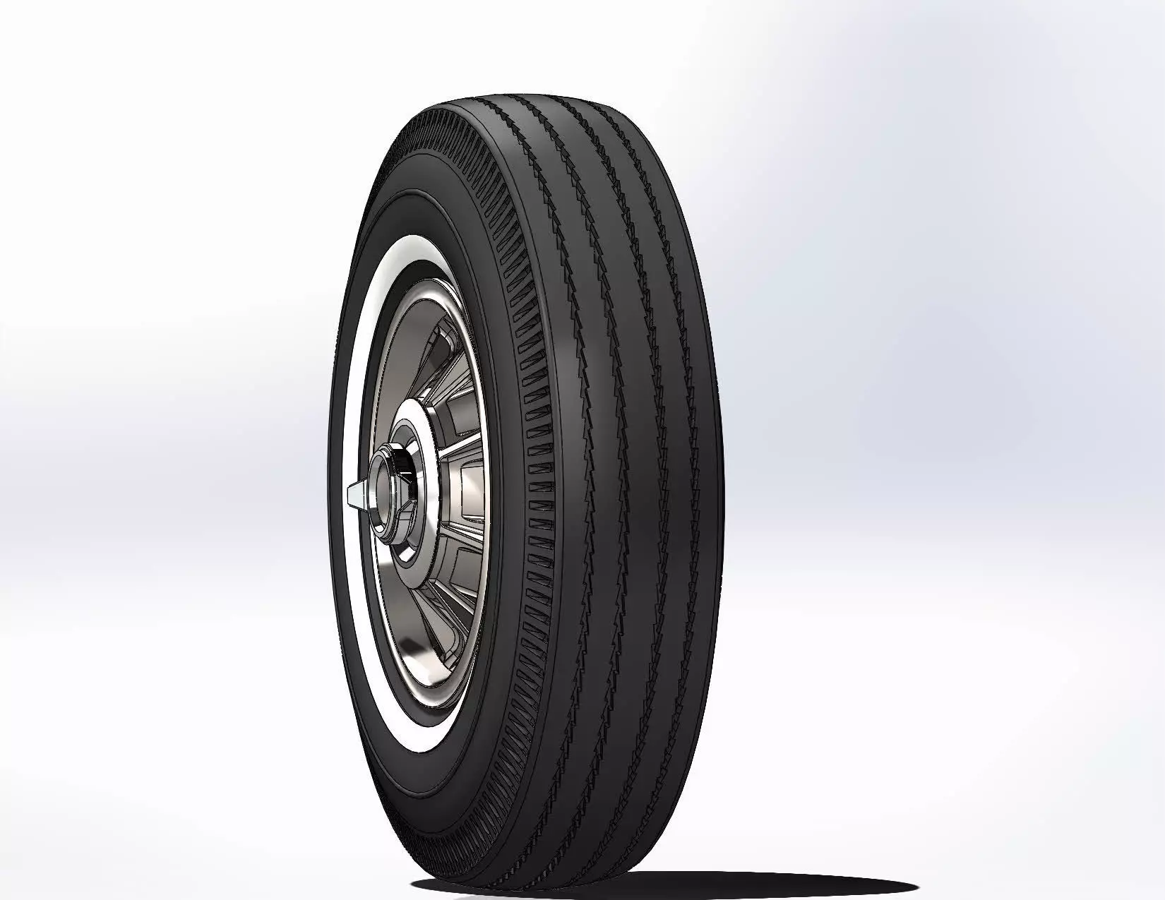 Wheel Oldsmobile Starfire 1964 for scale model 3D print model_4