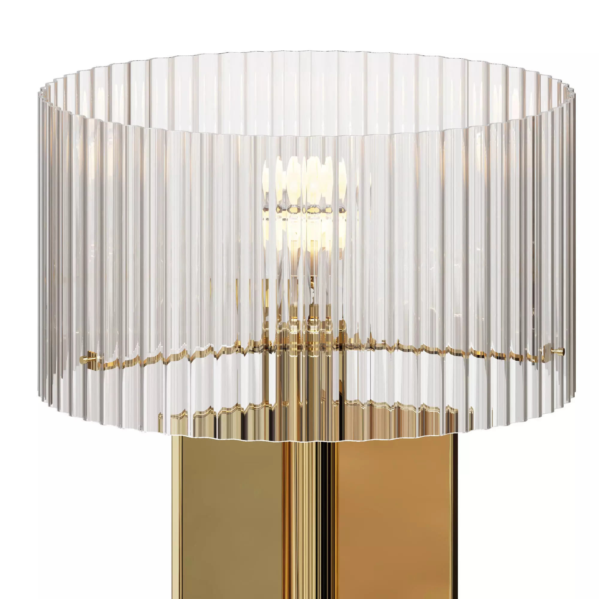 Tischlampe Emmi mit Riffelglas 3D model_0