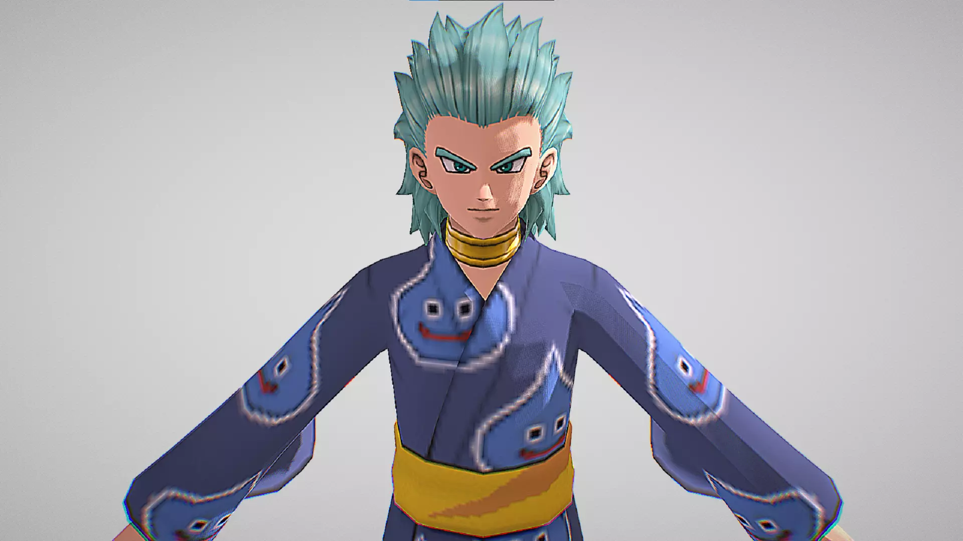 Kantis - Yukata - Dragon Quest X Low-poly 3D model