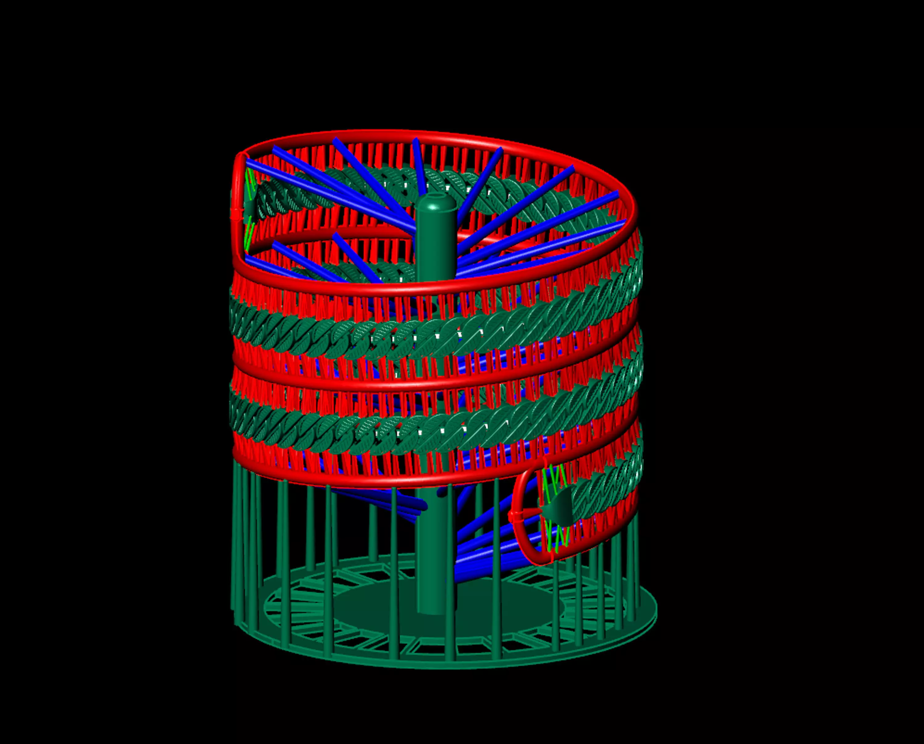 10MM TEXTURE MIAMI CUBAN FULL TREE CHAIN OR NECKLACE 3D print model_2