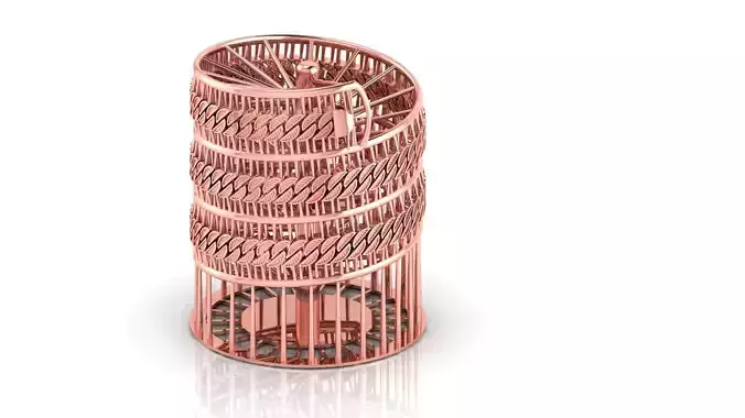 11MM TEXTURE MIAMI CUBAN FULL TREE CHAIN OR NECKLACE  3D print model