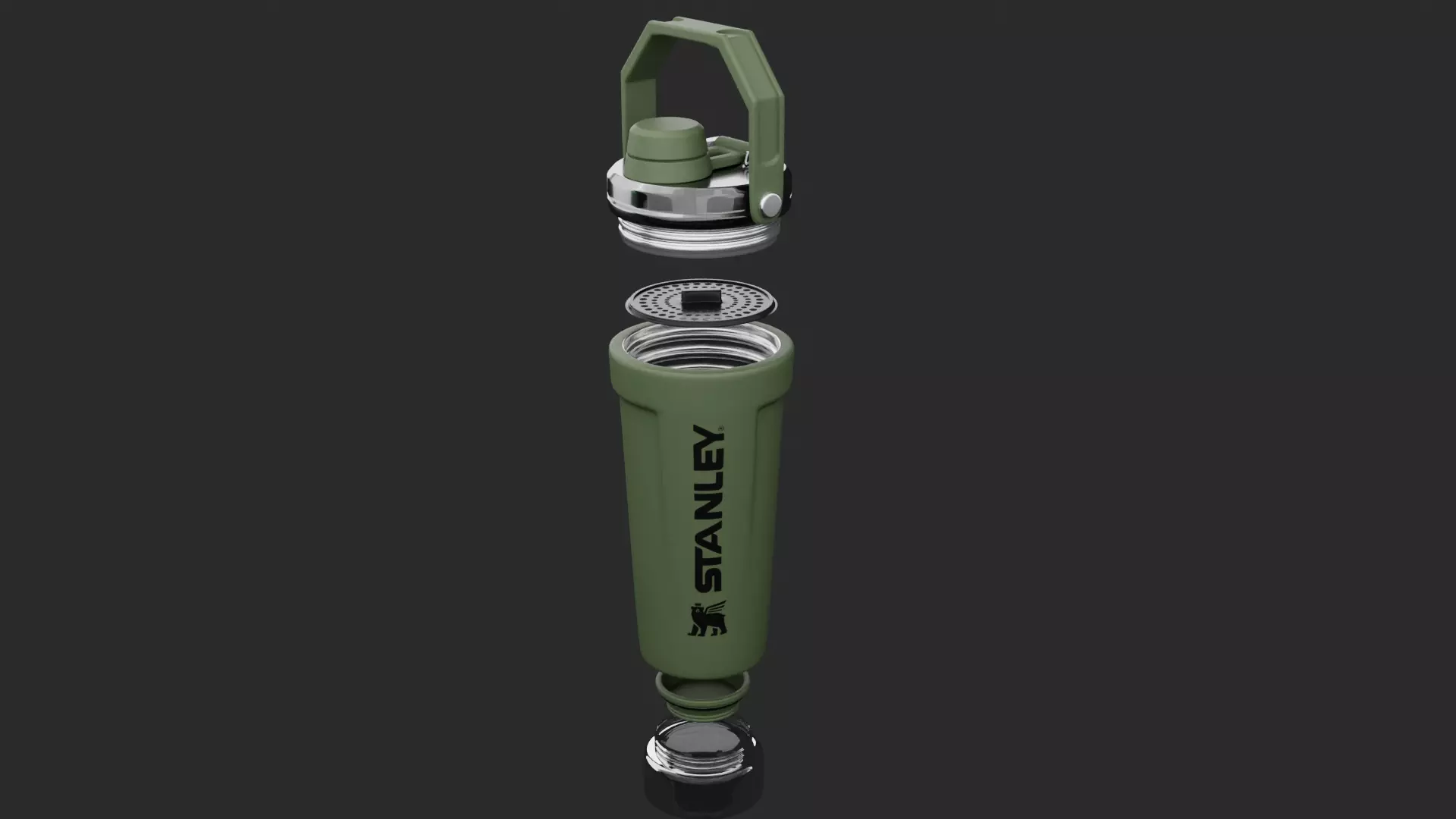 Stanley Activate Shaker Bottle 3D model_4
