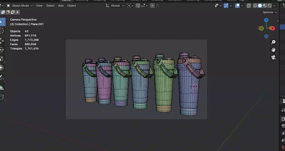 Stanley Activate Shaker Bottle 3D model_15