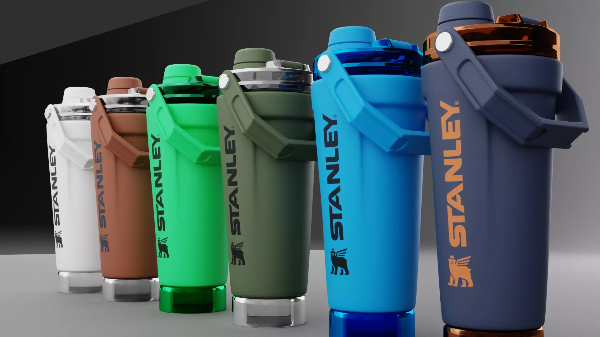 Stanley Activate Shaker Bottle 3D model_13