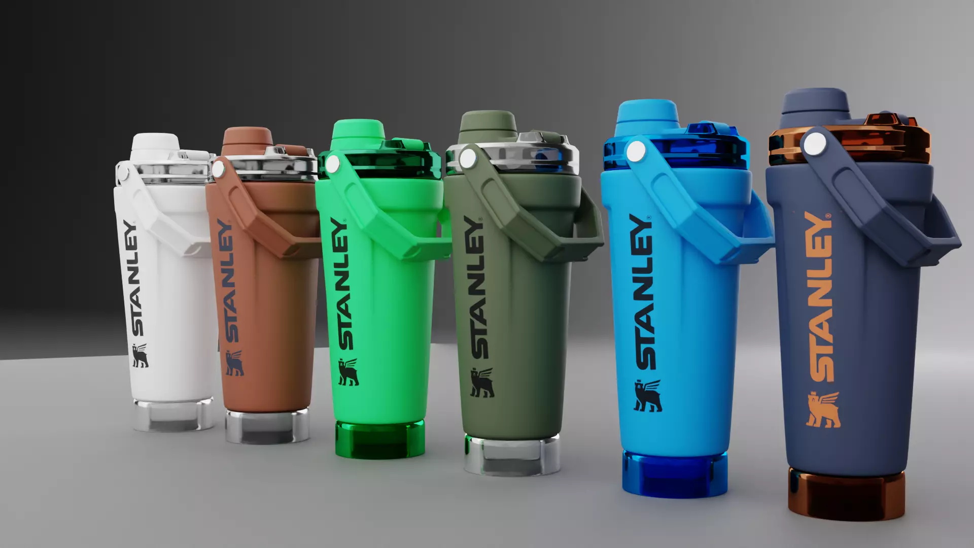 Stanley Activate Shaker Bottle 3D model_12