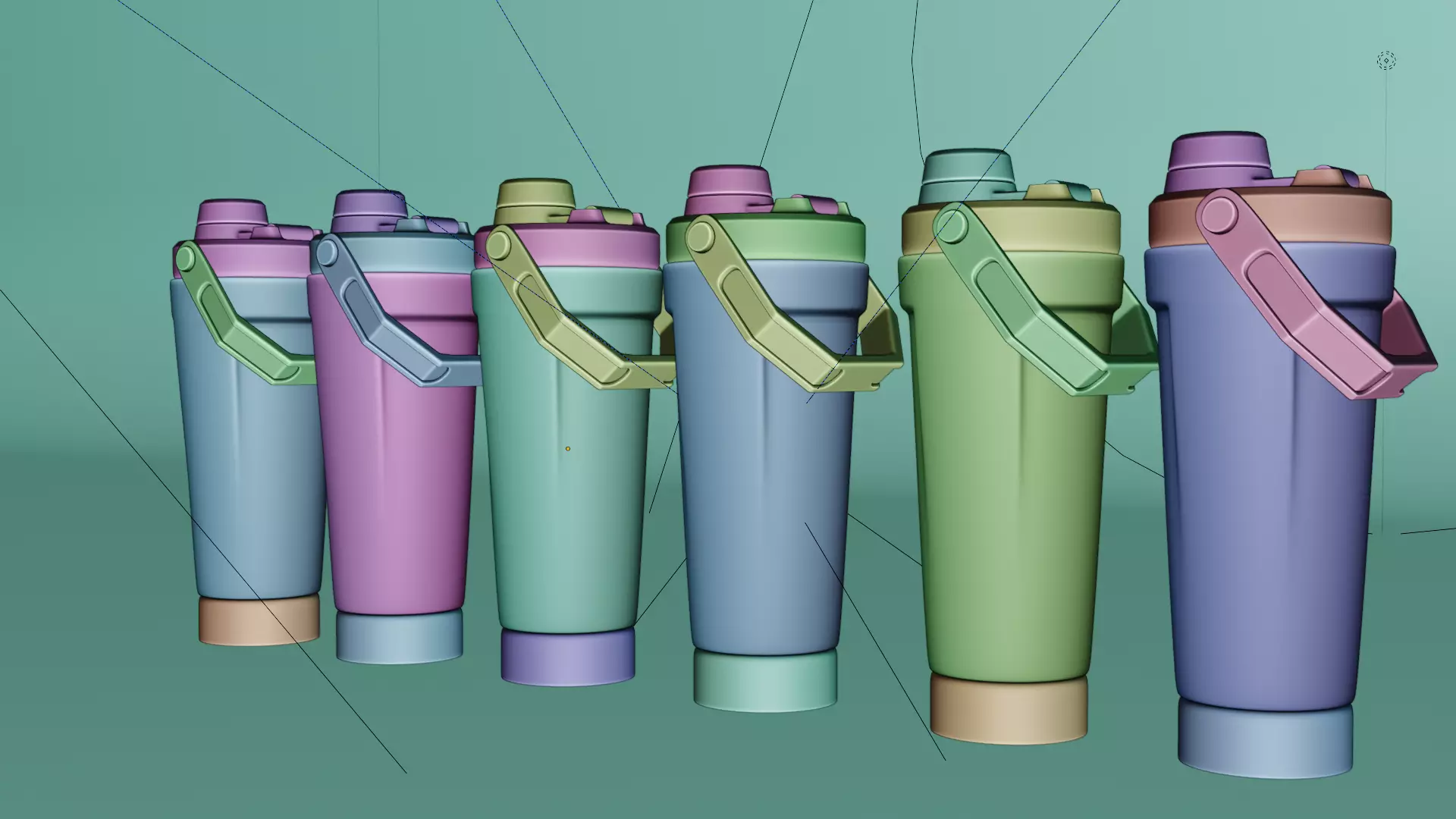 Stanley Activate Shaker Bottle 3D model_16