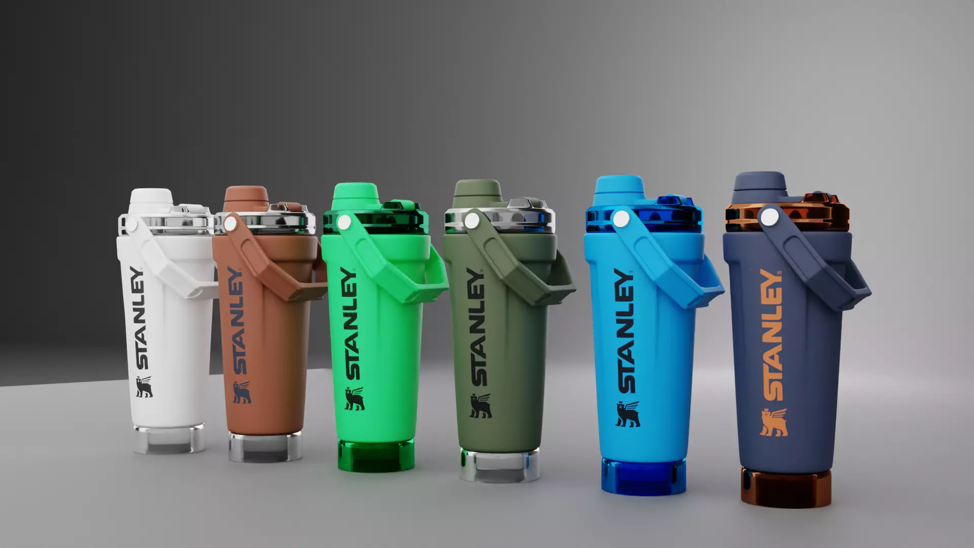 Stanley Activate Shaker Bottle 3D model_11