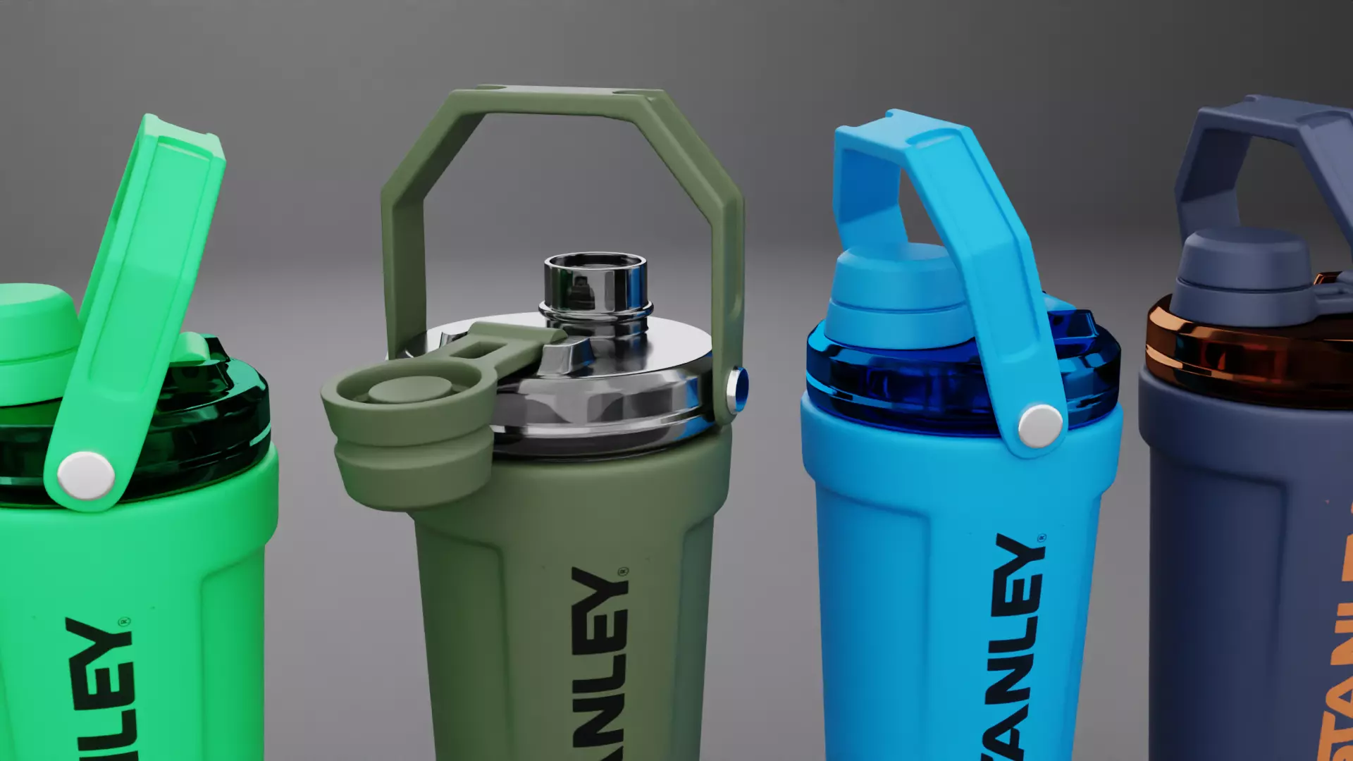 Stanley Activate Shaker Bottle 3D model_3