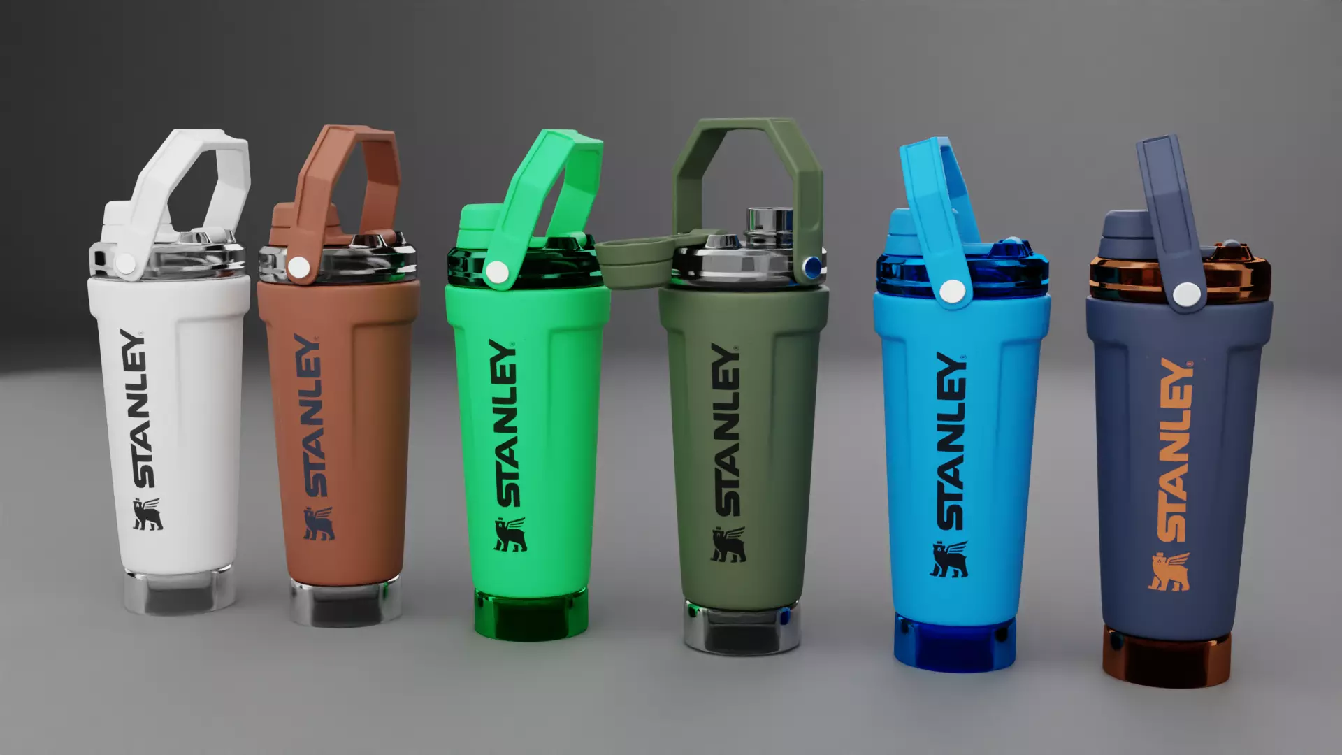 Stanley Activate Shaker Bottle 3D model_8