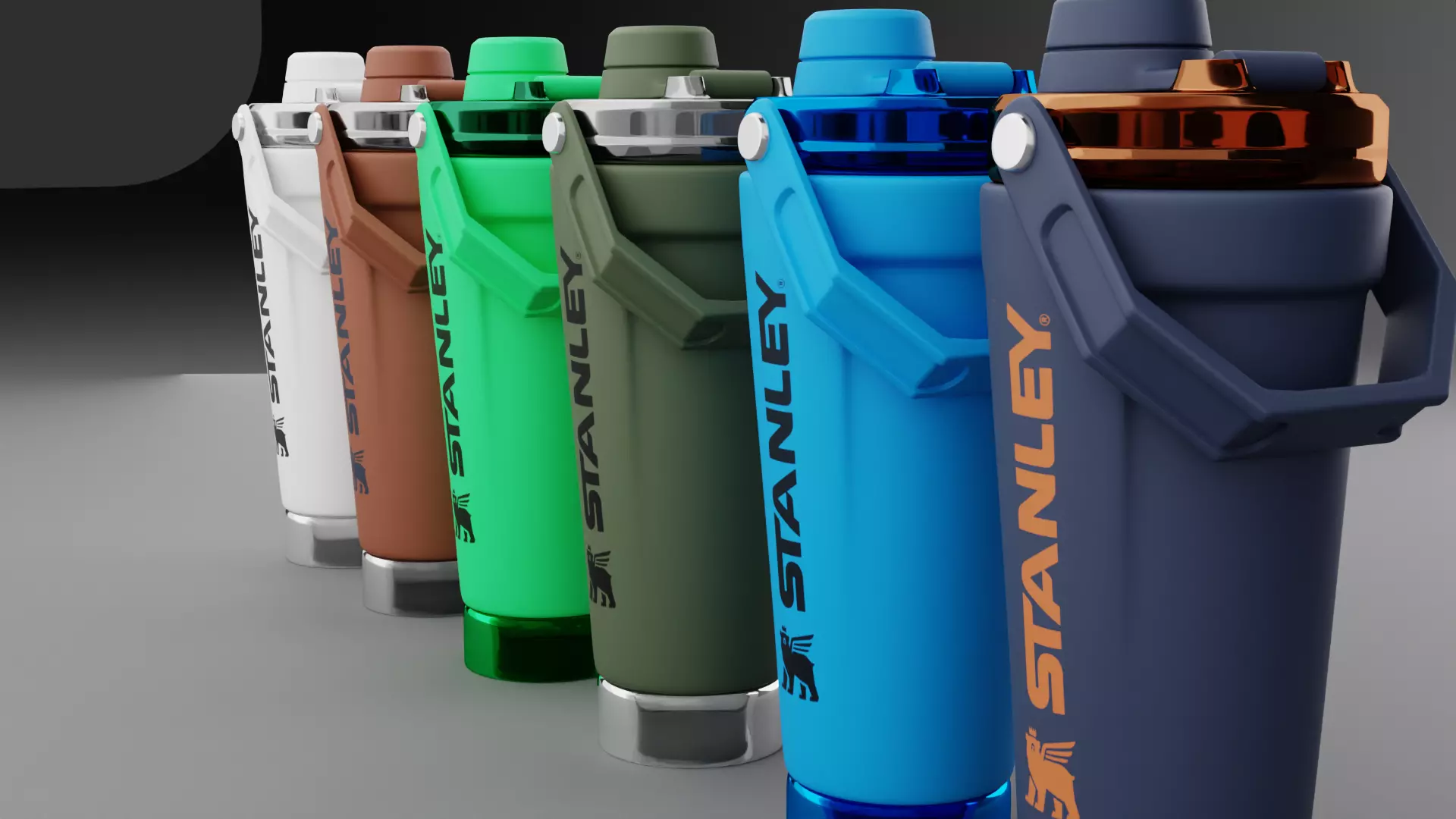 Stanley Activate Shaker Bottle 3D model_7