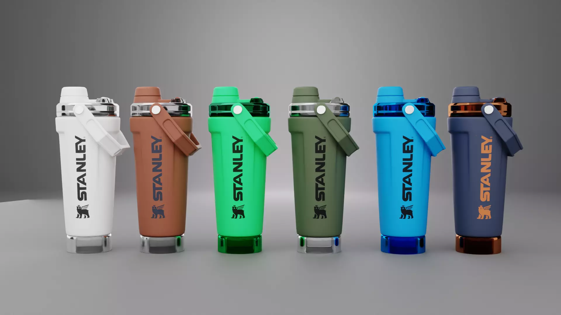 Stanley Activate Shaker Bottle 3D model_0