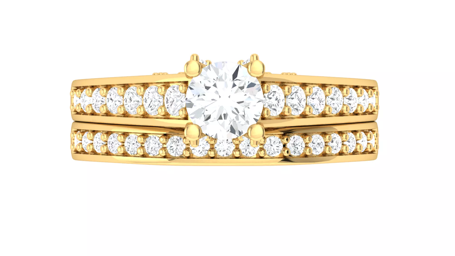 Ring Empire Natural Diamond Ring 3D print model